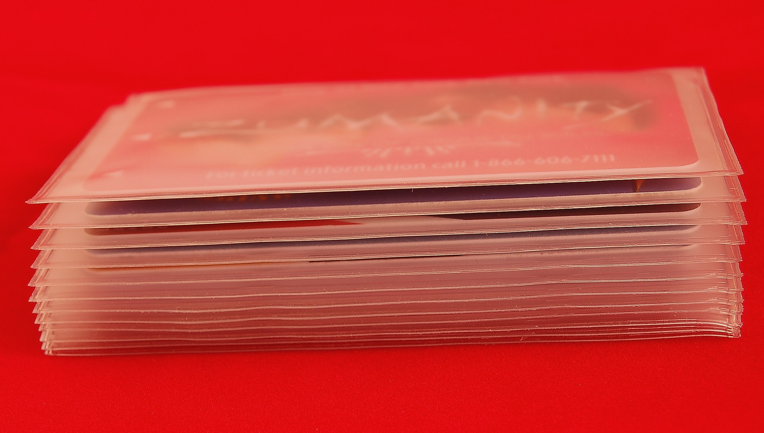 Plastic Wallet Insert For Pictures Cards 12 Pages SET OF 2 Inserts Made